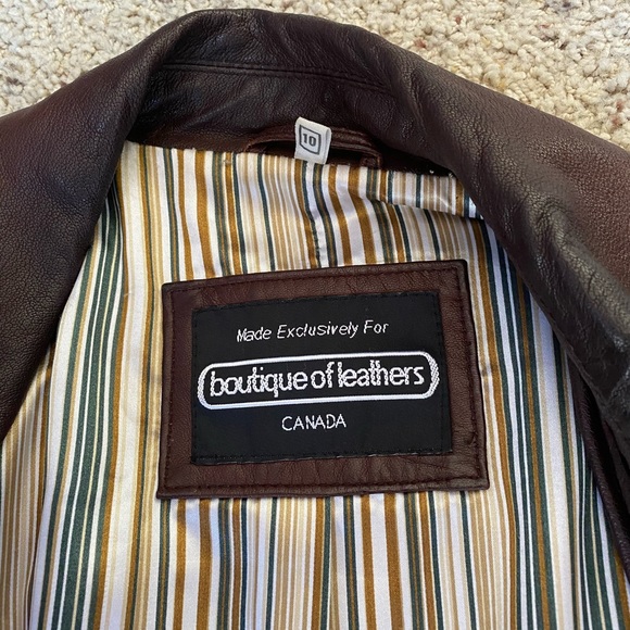 Brown Leather Jacket - Picture 7 of 9